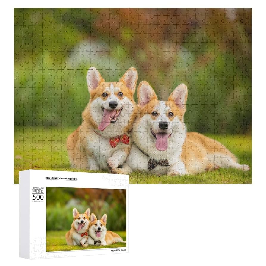 Amazon.co.jp: ジグソーパズル コーギー パズル 500ピース 木製